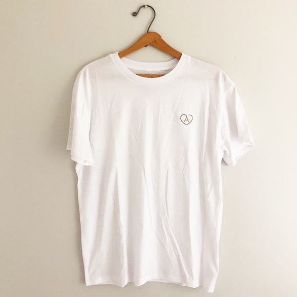 Aritzia White Thank You T-Shirt M